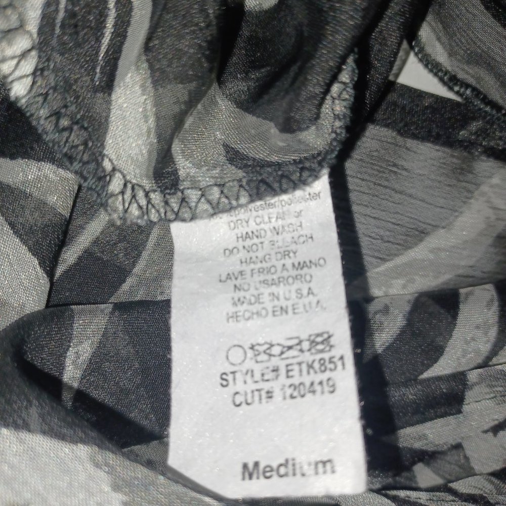 EMERALD LONG SLEEVE SHEER ZEBRA PRINT TOP - Picture 10 of 11